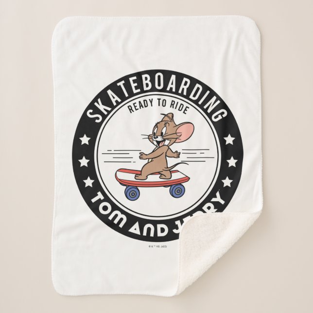 Jerry Skateboarding - Ready To Ride Sherpa Blanket (Front)