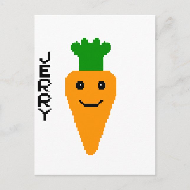 Jerry The Carrot Postcard (Front)