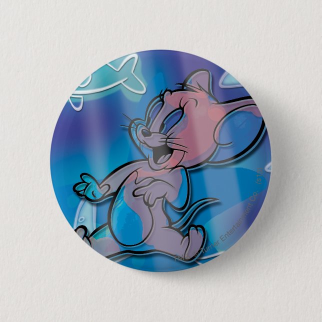 Jerry Trippy Fish 6 Cm Round Badge (Front)