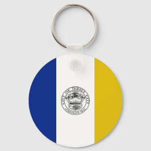 Jersey City (New Jersey) City flag Keychain