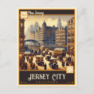 Jersey City, New Jersey Vintage Postcard