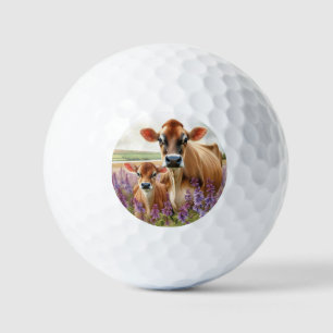 Jersey Cow and Calf Wildflower Golf Balls