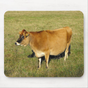Jersey cow in St John Mouse Pad