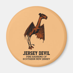 Jersey Devil Creature Cryptid Customisable Text Ma Magnet