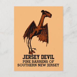 Jersey Devil Creature Cryptid Customisable Text Po Postcard