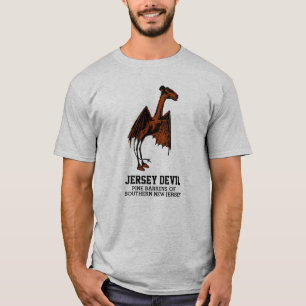 Jersey Devil Creature Cryptid Customisable Text T-Shirt