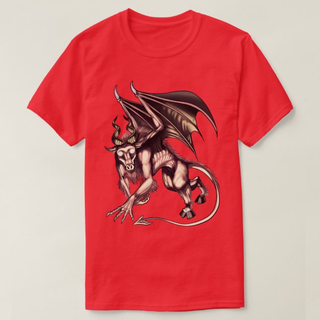 Jersey Devil Cryptid Creature T-Shirt (Design Front)