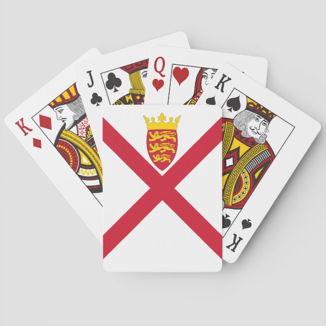 Jersey Flag Playing Cards (Back)