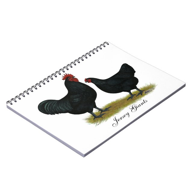 Jersey Giant Chickens Notebook (Left Side)