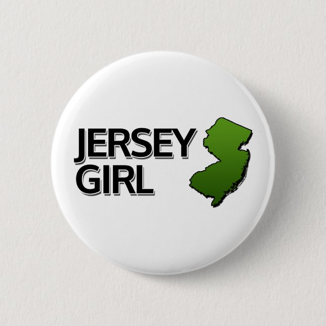 Jersey Girl 6 Cm Round Badge (Front)