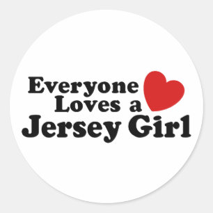Jersey Girl Classic Round Sticker