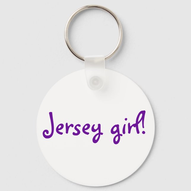 Jersey girl! key ring (Front)