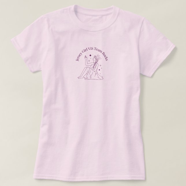 Jersey Girl ViS Team Rocks  T-Shirt (Design Front)