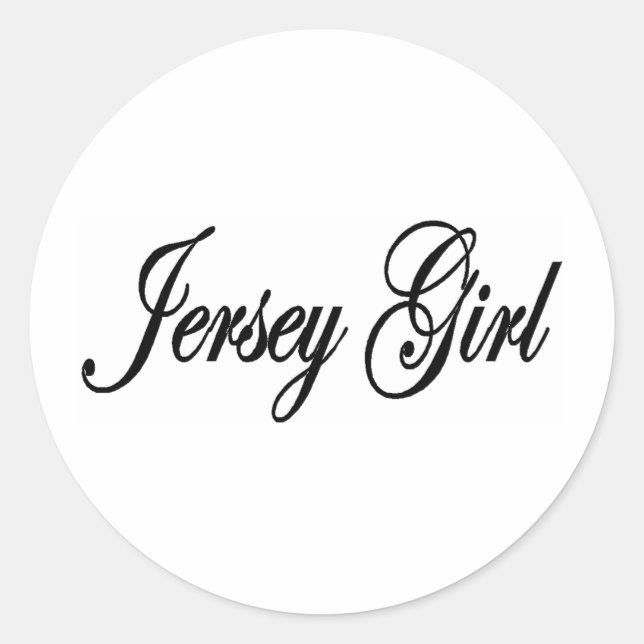 Jersey Girls Classic Round Sticker (Front)