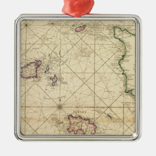 Jersey, Guernsey Metal Tree Decoration