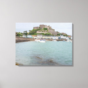 Jersey Mont Orgueil Castle view canvas print
