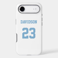 Jersey Name Number Light Blue White
