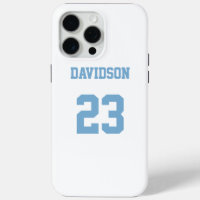 Jersey Name Number Light Blue White