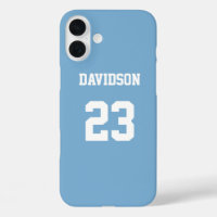 Jersey Name Number Light Blue White Custom