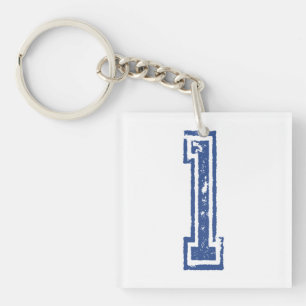 jersey number 1 key ring