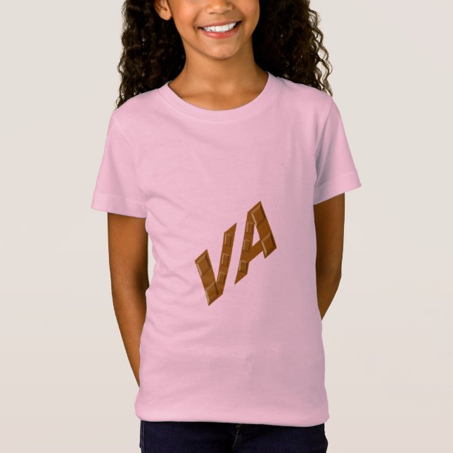Jersey pink T-shirt girls CHOCOLAT VIRGINIA (Front)