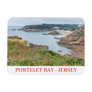 Jersey Portelet Bay fridge magnet