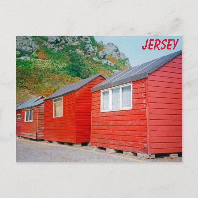 Jersey sheds postcard (Front)