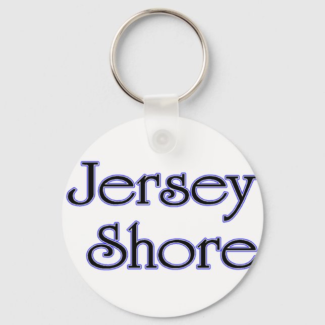 Jersey Shore blue Key Ring (Front)
