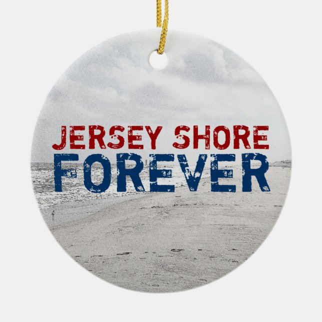 Jersey Shore Forever Christmas Ornament (Front)
