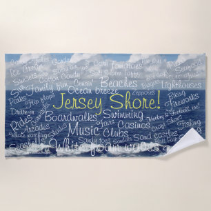 Jersey Shore Fun Things to Do Beach Towel
