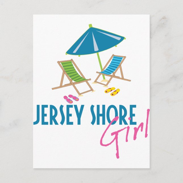 Jersey Shore Girl Postcard (Front)