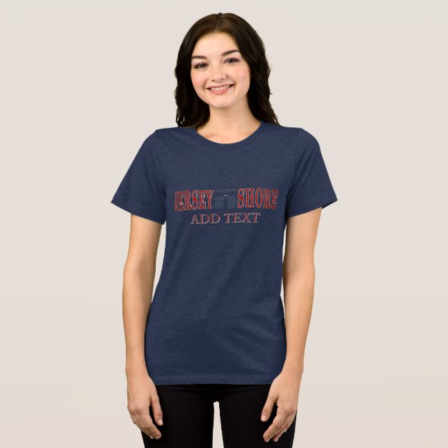 Jersey Shore Lighthouse Tri-Blend Shirt (Front Full)