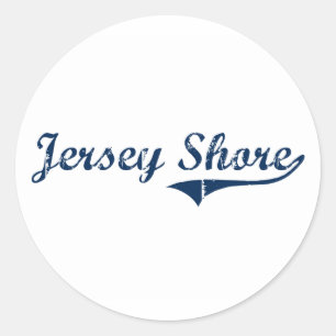 Jersey Shore Pennsylvania Classic Design Round Sticker