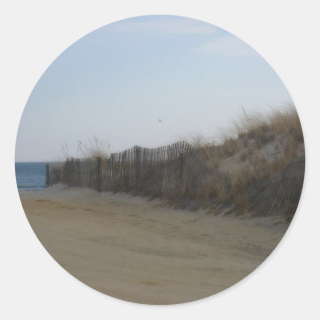 Jersey Shore * Softened Beach Classic Round Sticker (Front)