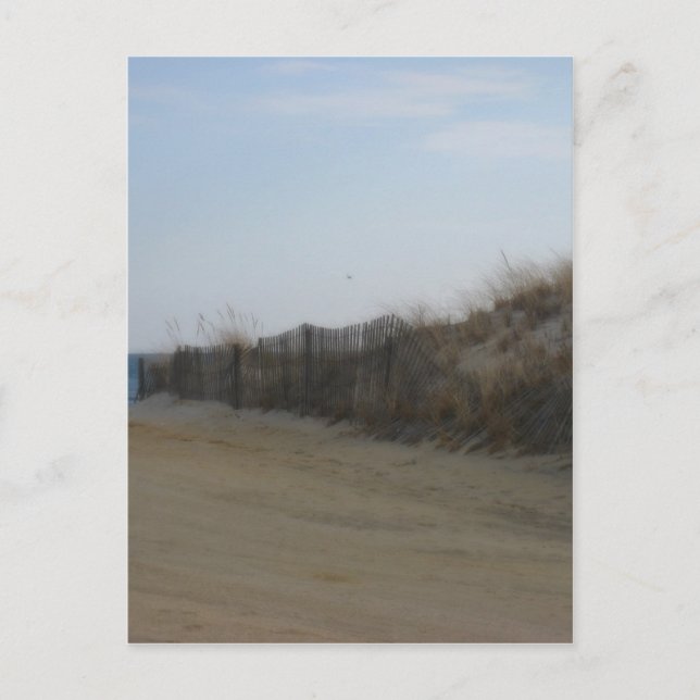 Jersey Shore * Softened Beach Postcard (Front)