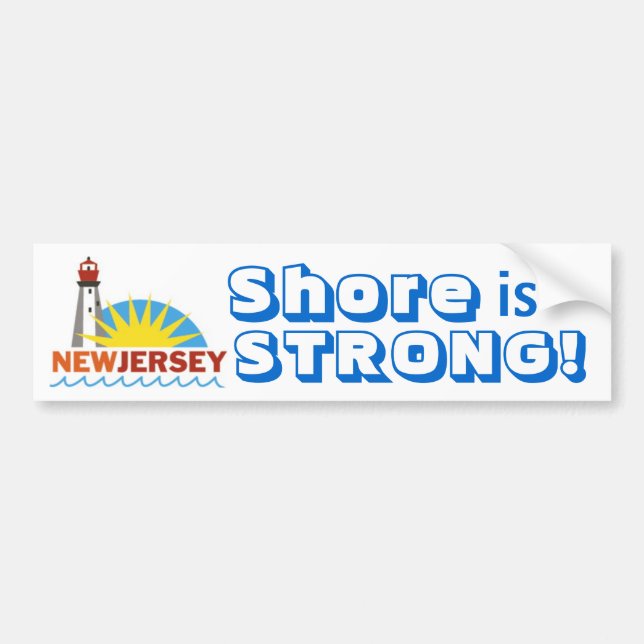 Jersey Shore Strong Bumper Sticker (Front)