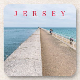 Jersey St.Catherine's Breakwater view coasters