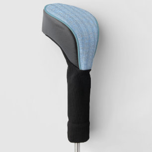 Jersey Stripe Knit Pattern in Baby Blue Golf Head Cover