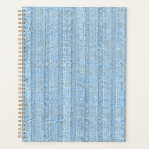 Jersey Stripe Knit Pattern in Baby Blue  Planner