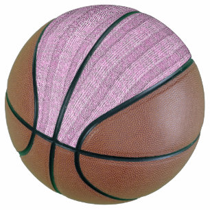 Jersey Stripe Knit Pattern in Powder Pink Basketball