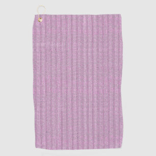 Jersey Stripe Knit Pattern in Powder Pink Golf Towel