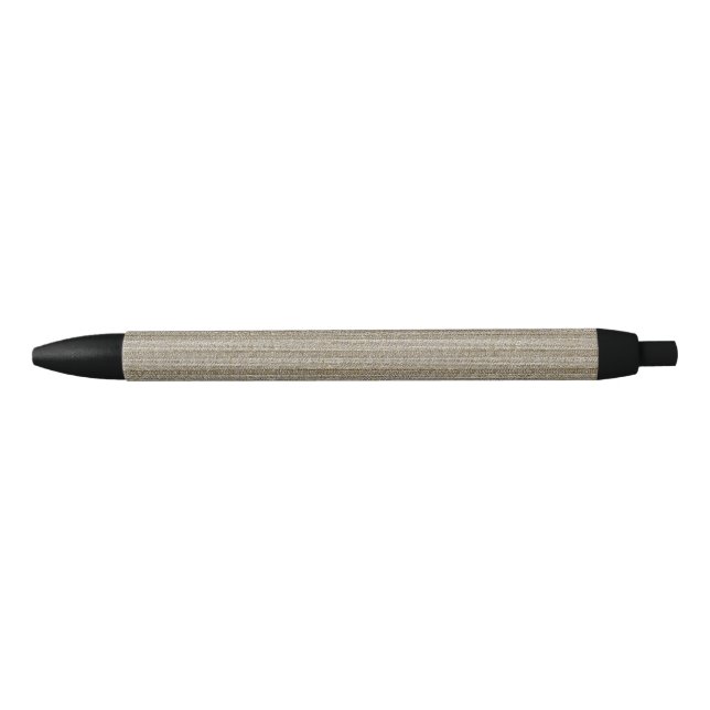 Jersey Stripe Knit Pattern in Soft Beige Black Ink Pen (Front)