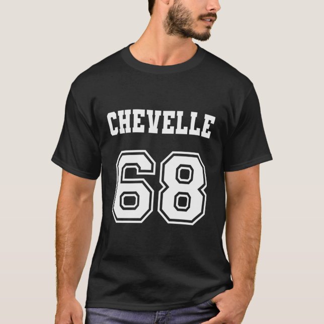 Jersey Style Chevelle 68 1968 Old School Muscle Ca T-Shirt (Front)