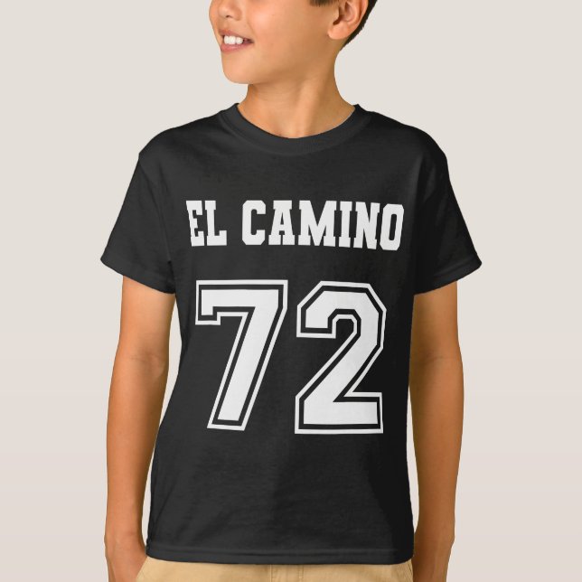 Jersey Style El Camino 72 1972 Old School Muscle C T-Shirt (Front)