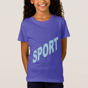 Jersey T-shirt with purple girl SPORT
