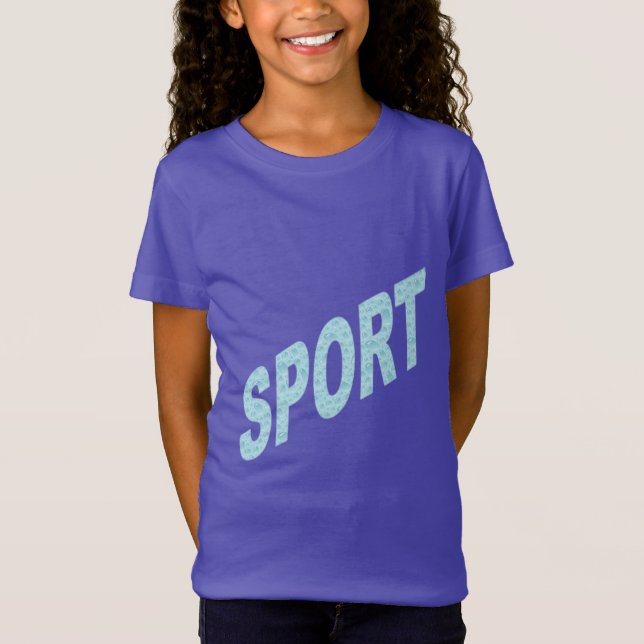 Jersey T-shirt with purple girl SPORT (Front)
