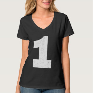 Jersey Uniform #1, Large Number Grahpic T-Shirt