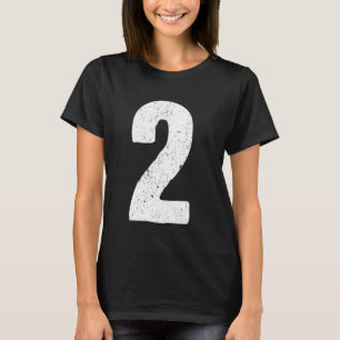 Jersey Uniform #2, Large Number Graphic T-Shirt