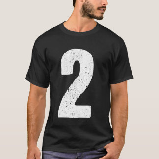 Jersey Uniform #2, Large Number Graphic T-Shirt