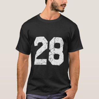 Jersey Uniform Number 28 T-Shirt